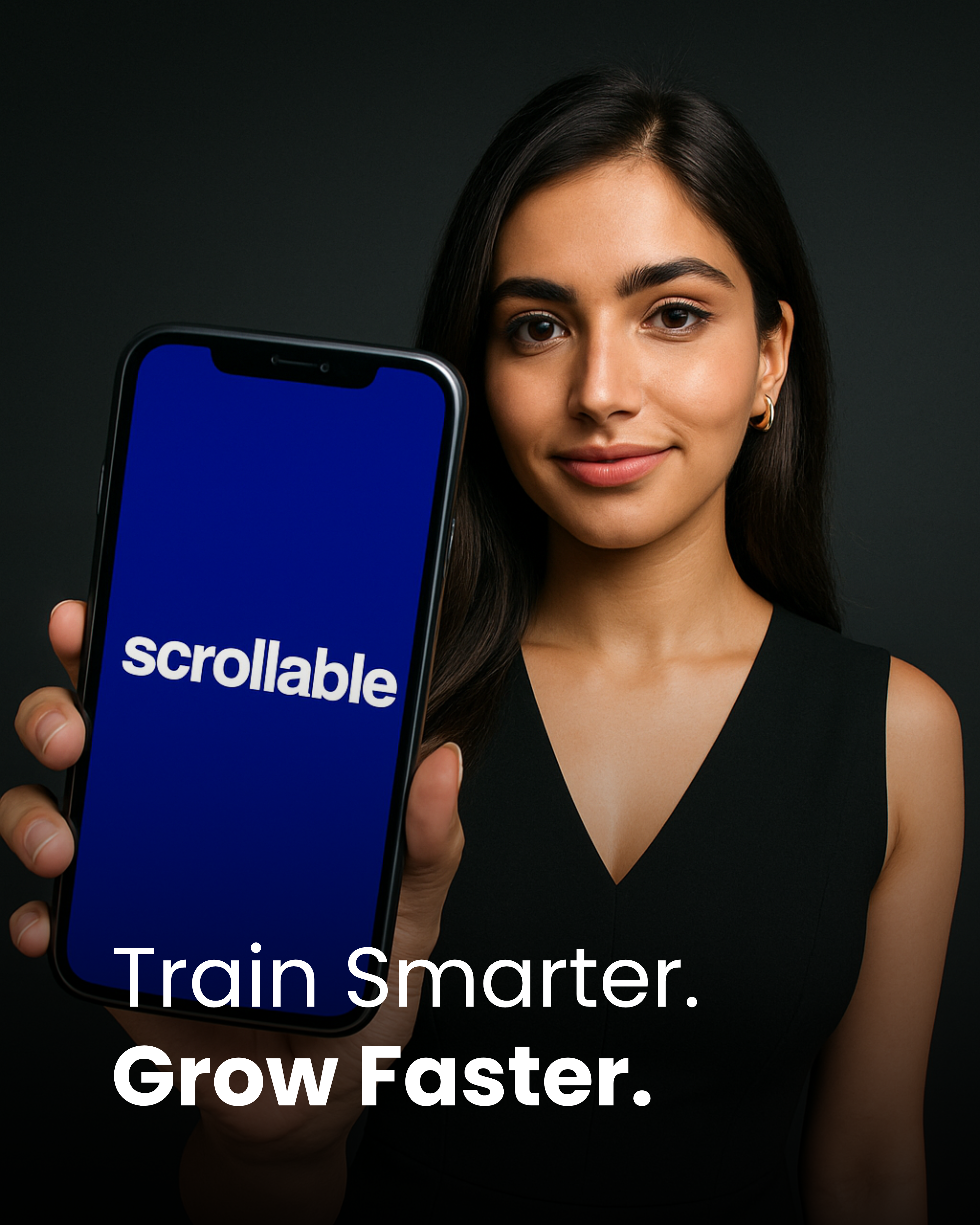 Scrollable team collaborating